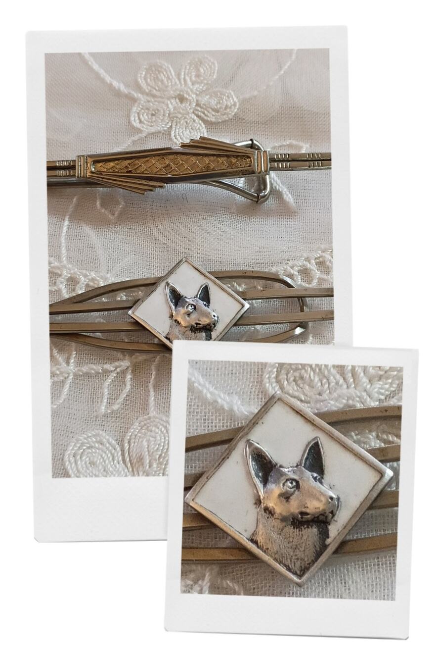 Vintage Tie Clip Lot – 2 Pieces